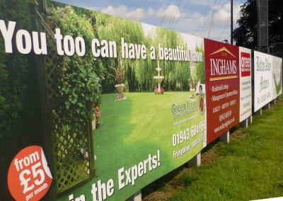 Sponsored Sports Ground Signs