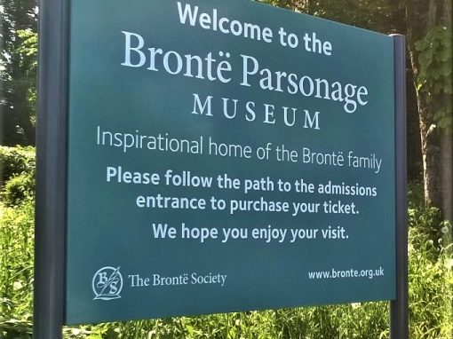 Bronte Parsonage post sign