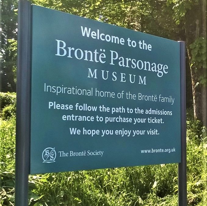 Bronte Parsonage post sign